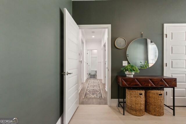 107 Amanda Trce, Kingsland, GA 31548 - corridor with wood finished floors and baseboards