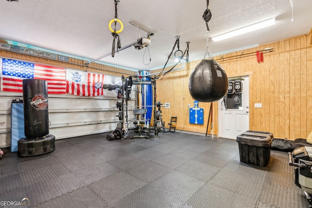 107 Amanda Trce, Kingsland, GA 31548 - garage featuring wooden walls