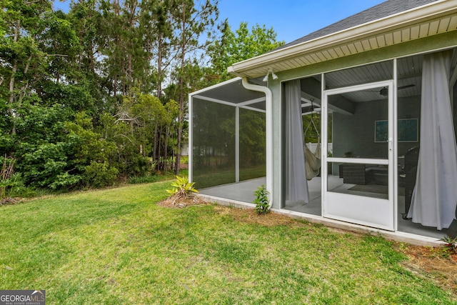107 Amanda Trce, Kingsland, GA 31548 - view of green lawn with a sunroom