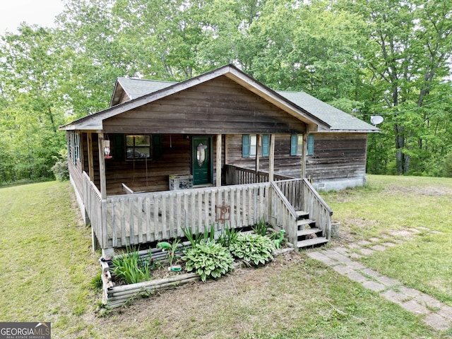 1685 Ridgeway Rd, Lafayette, GA 30728 - rustic home featuring a front yard and a porch