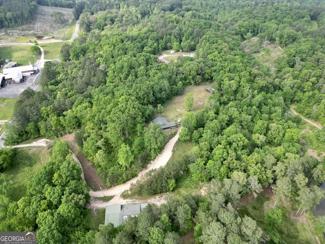 1685 Ridgeway Rd, Lafayette, GA 30728 - aerial overview of property's location with a heavily wooded area