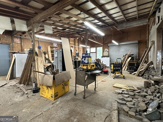 1685 Ridgeway Rd, Lafayette, GA 30728 - garage featuring a workshop area