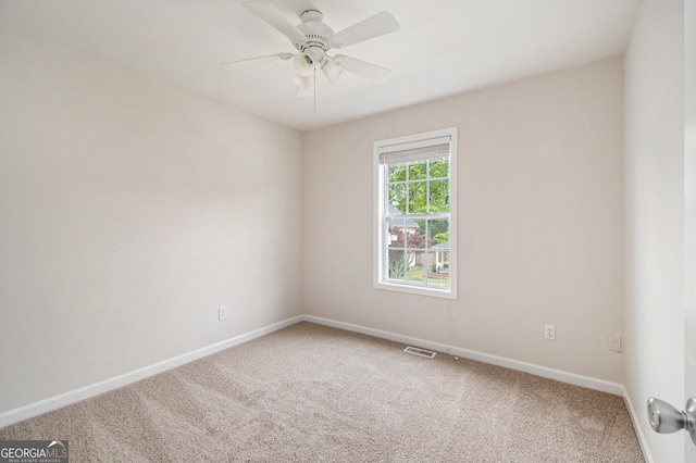 5975 Tate Dr, Austell, GA 30106 - empty room featuring baseboards, carpet, and visible vents