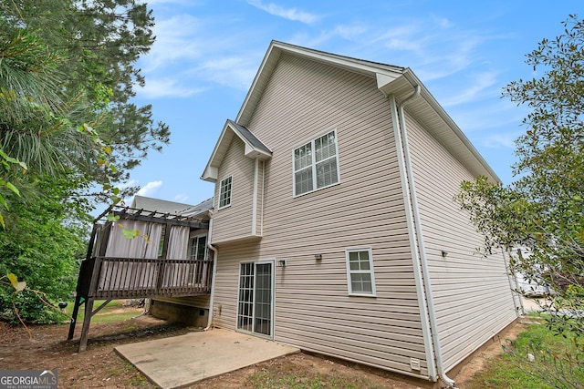 5975 Tate Dr, Austell, GA 30106 - rear view of property with a patio and a deck