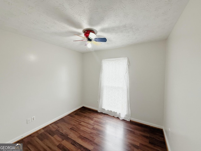 5349 Minnie Lee Dr, Columbus, GA 31907 - unfurnished room with a ceiling fan, wood finished floors, and a textured ceiling