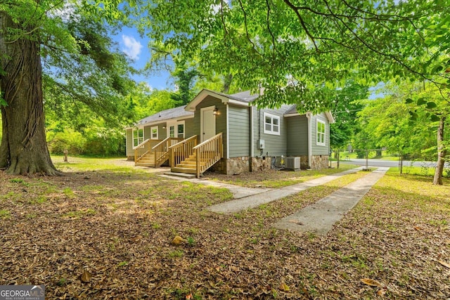 exterior space with central AC unit
