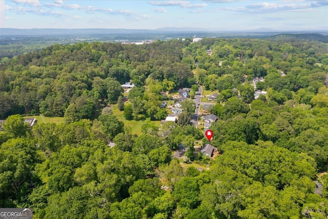 aerial view with a view of trees