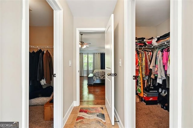 245 Tapestry Dr, Mcdonough, GA 30252 - spacious closet with a ceiling fan