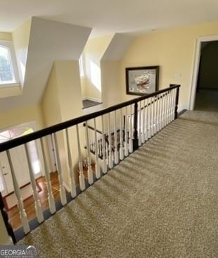 interior space with carpet floors