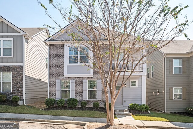 875 Venture Way SW, Atlanta, GA 30331 - view of front of home featuring board and batten siding and brick siding