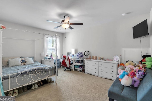 4575 Birch Way, Loganville, GA 30052 - bedroom with carpet flooring and ceiling fan