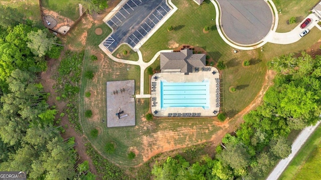 4575 Birch Way, Loganville, GA 30052 - drone / aerial view of a pool