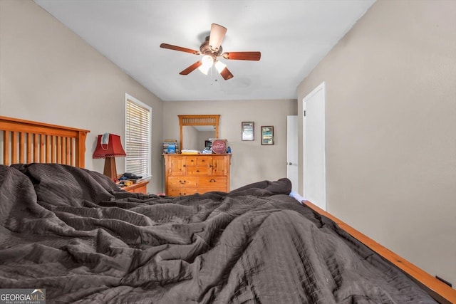829 Berkshire Dr, Washington, GA 30673 - bedroom featuring baseboards and ceiling fan