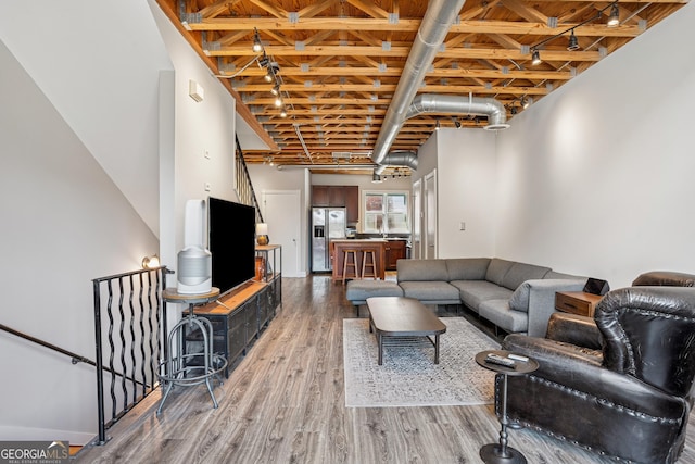 living room featuring wood finished floors
