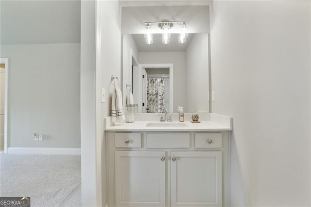 4383 Capstone Ct NE, Roswell, GA 30075 - full bathroom featuring vanity and baseboards