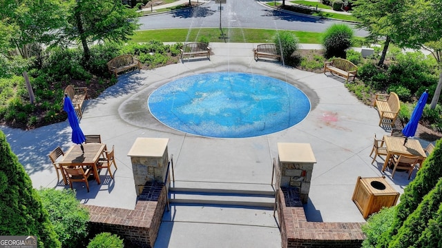 919 Olmsted Ln, Johns Creek, GA 30097 - view of pool with a patio area