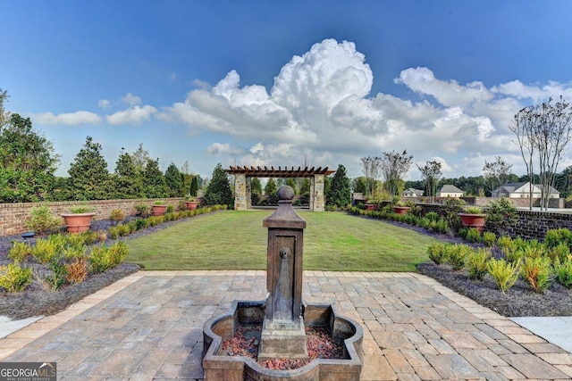 919 Olmsted Ln, Johns Creek, GA 30097 - exterior space with a pergola
