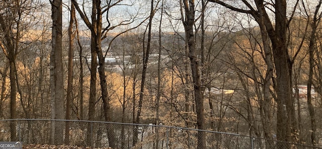 view of landscape featuring a view of trees
