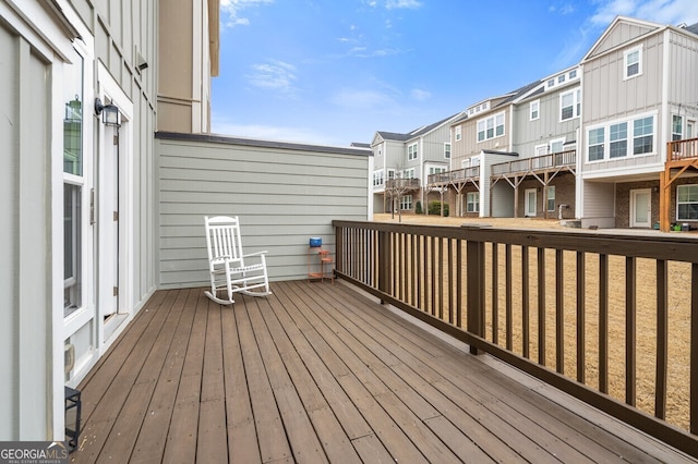 1098 Caruso Dr, Buford, GA 30518 - wooden deck featuring a residential view