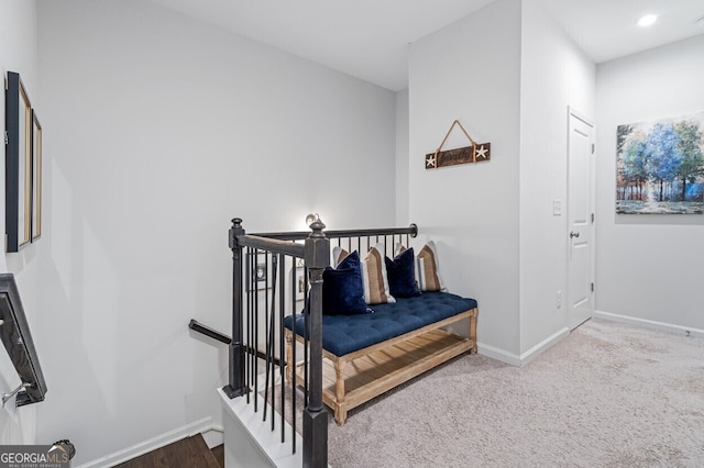 1098 Caruso Dr, Buford, GA 30518 - staircase with baseboards and carpet