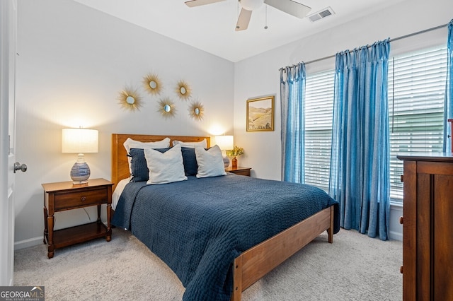 1098 Caruso Dr, Buford, GA 30518 - bedroom featuring carpet floors and ceiling fan