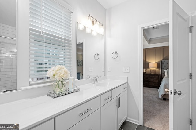 1098 Caruso Dr, Buford, GA 30518 - bathroom with connected bathroom and vanity
