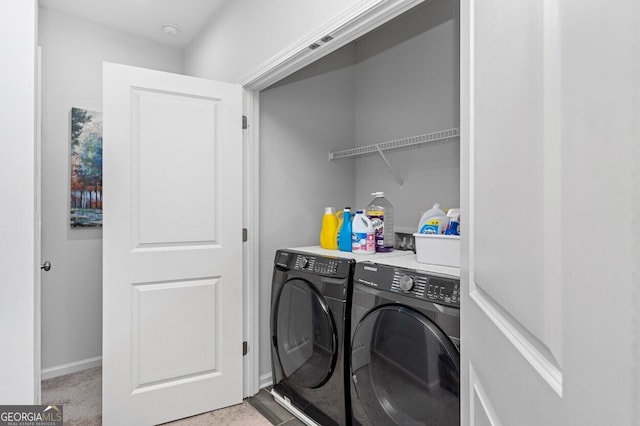 1098 Caruso Dr, Buford, GA 30518 - washroom featuring separate washer and dryer and baseboards