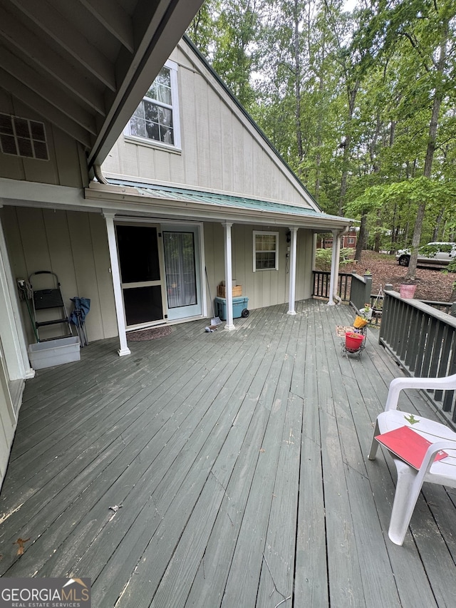 view of deck