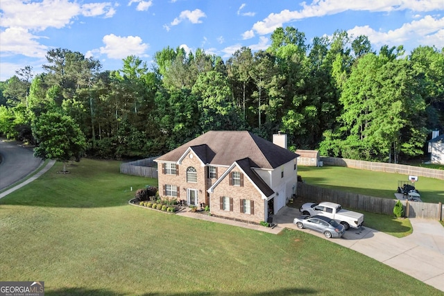 birds eye view of property