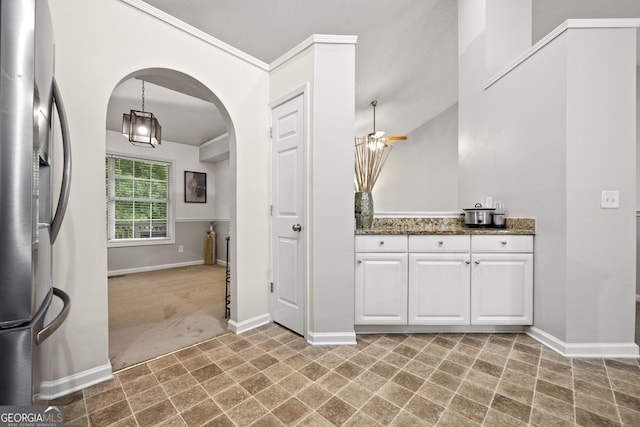 173 Kingswood Dr, Ellenwood, GA 30294 - bathroom featuring baseboards, tile patterned floors, and crown molding