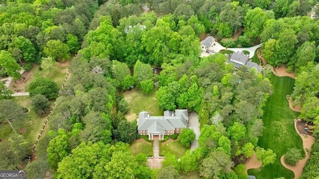 4500 Candacraig, Alpharetta, GA 30022 - bird's eye view with a wooded view
