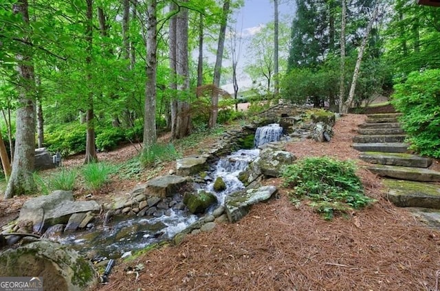 4500 Candacraig, Alpharetta, GA 30022 - view of yard with stairway