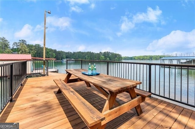 4290 Bobbins Way, Cumming, GA 30041 - dock area featuring a water view