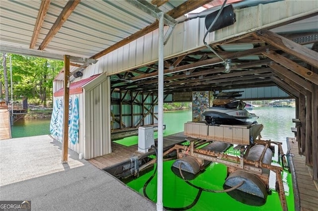 4290 Bobbins Way, Cumming, GA 30041 - dock featuring a water view