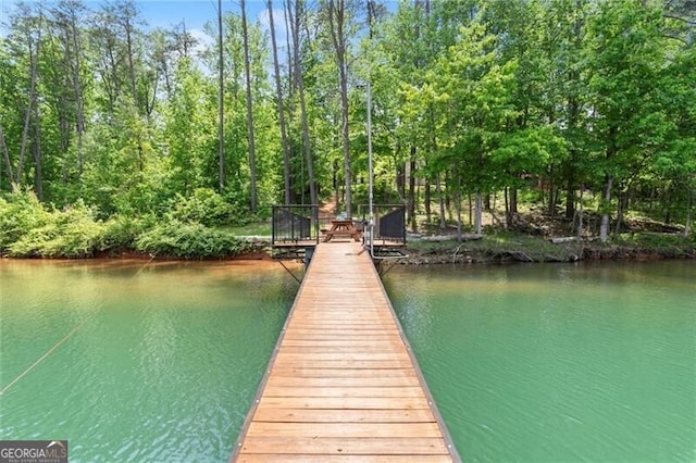 4290 Bobbins Way, Cumming, GA 30041 - dock featuring a water view