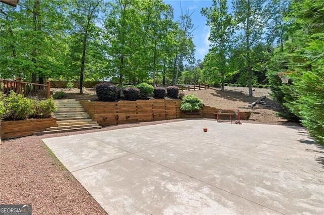 4290 Bobbins Way, Cumming, GA 30041 - view of patio with stairs