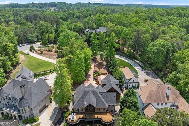 4290 Bobbins Way, Cumming, GA 30041 - bird's eye view of a heavily wooded area