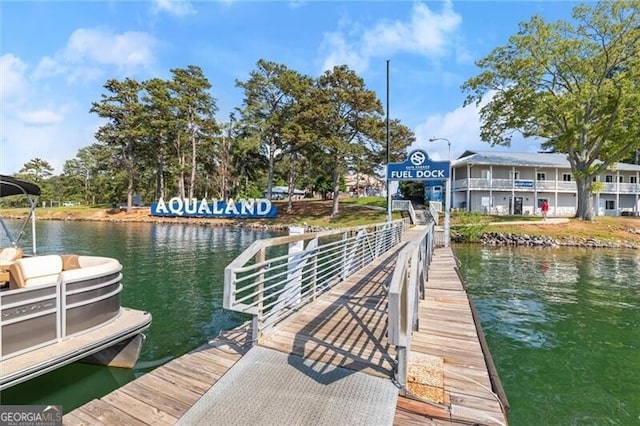 4290 Bobbins Way, Cumming, GA 30041 - dock area featuring a water view