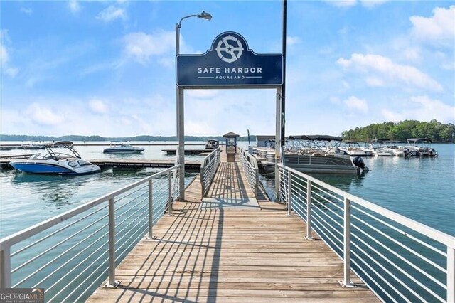 4290 Bobbins Way, Cumming, GA 30041 - dock featuring a water view