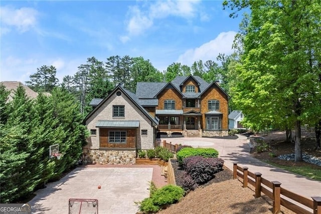 4290 Bobbins Way, Cumming, GA 30041 - craftsman-style house with stone siding