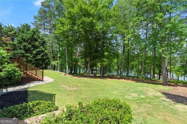 4290 Bobbins Way, Cumming, GA 30041 - view of green lawn featuring stairs