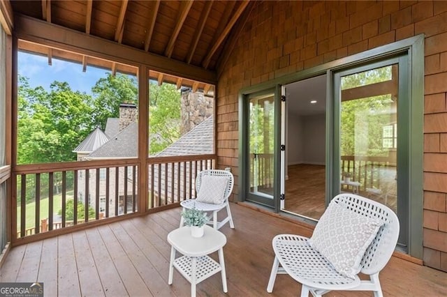 4290 Bobbins Way, Cumming, GA 30041 - sunroom / solarium with plenty of natural light and lofted ceiling