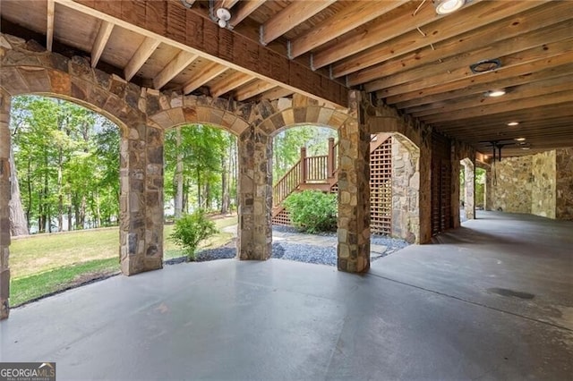 4290 Bobbins Way, Cumming, GA 30041 - view of patio / terrace with stairway