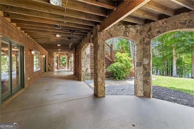 4290 Bobbins Way, Cumming, GA 30041 - view of patio / terrace with stairway