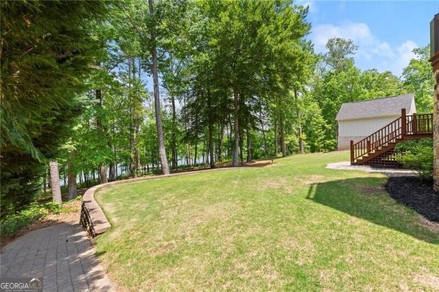 4290 Bobbins Way, Cumming, GA 30041 - view of green lawn with stairs
