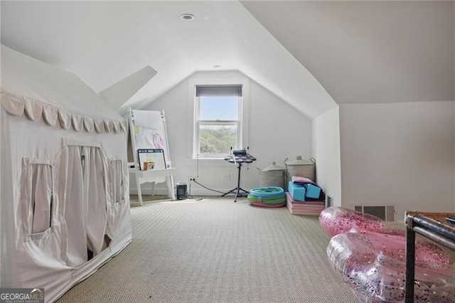 820 Wilson Rd NW, Atlanta, GA 30318 - interior space with lofted ceiling, carpet flooring, and visible vents