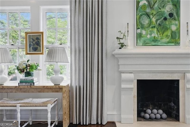 820 Wilson Rd NW, Atlanta, GA 30318 - interior details featuring a fireplace