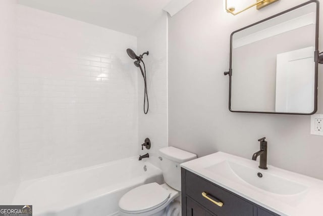 2260 Old Spring Rd SE, Smyrna, GA 30080 - bathroom featuring vanity and washtub / shower combination