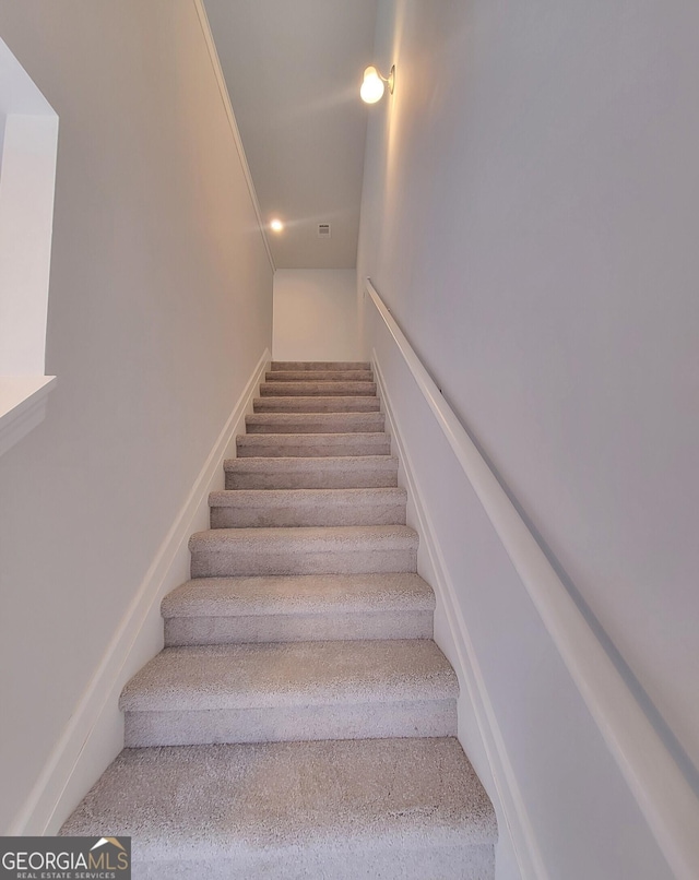 view of stairs
