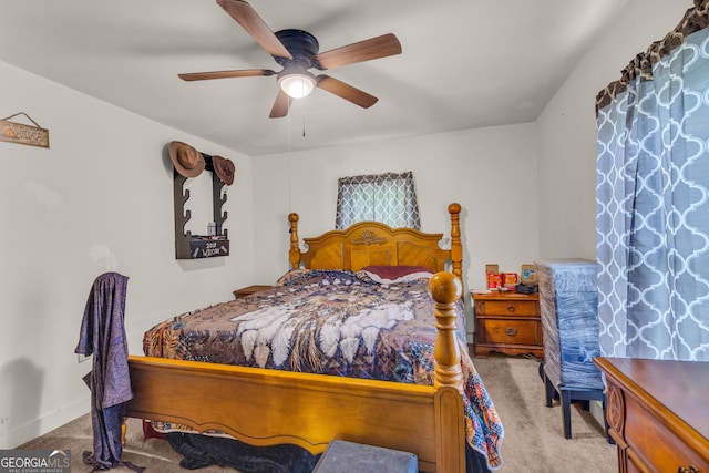 627 N Hulin Ave, Tignall, GA 30668 - bedroom featuring ceiling fan and carpet